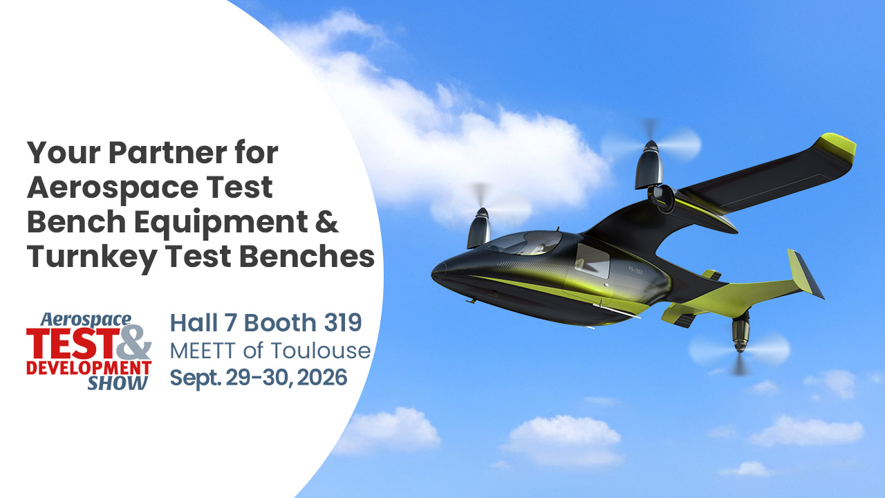 ENORISE at Aerospace Test & Development Show 2026, Hall 7 Booth 319, MEETT Toulouse, showcasing aerospace test bench equipment, turnkey test benches and testing solutions for aircraft and eVTOL development.